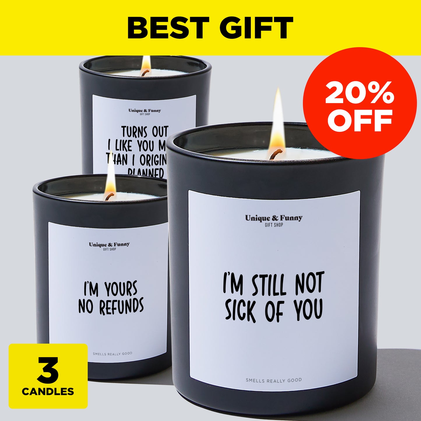 Romantic Candle - Best Gift Bundle (3 Candles)