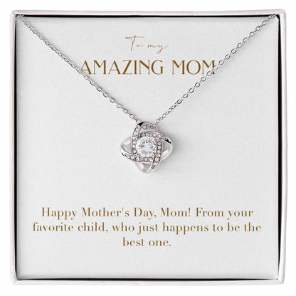 Unity Knot Necklace - Happy Mother's Day From Your Favorite Child