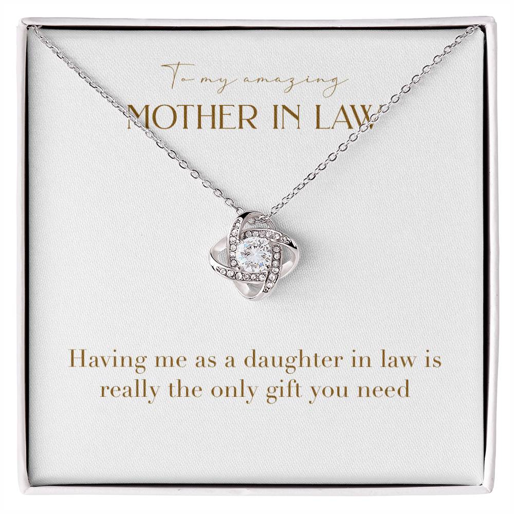 Unity Knot Necklace - Having Me As a Daughter In Law is Really The Only Gift You Need