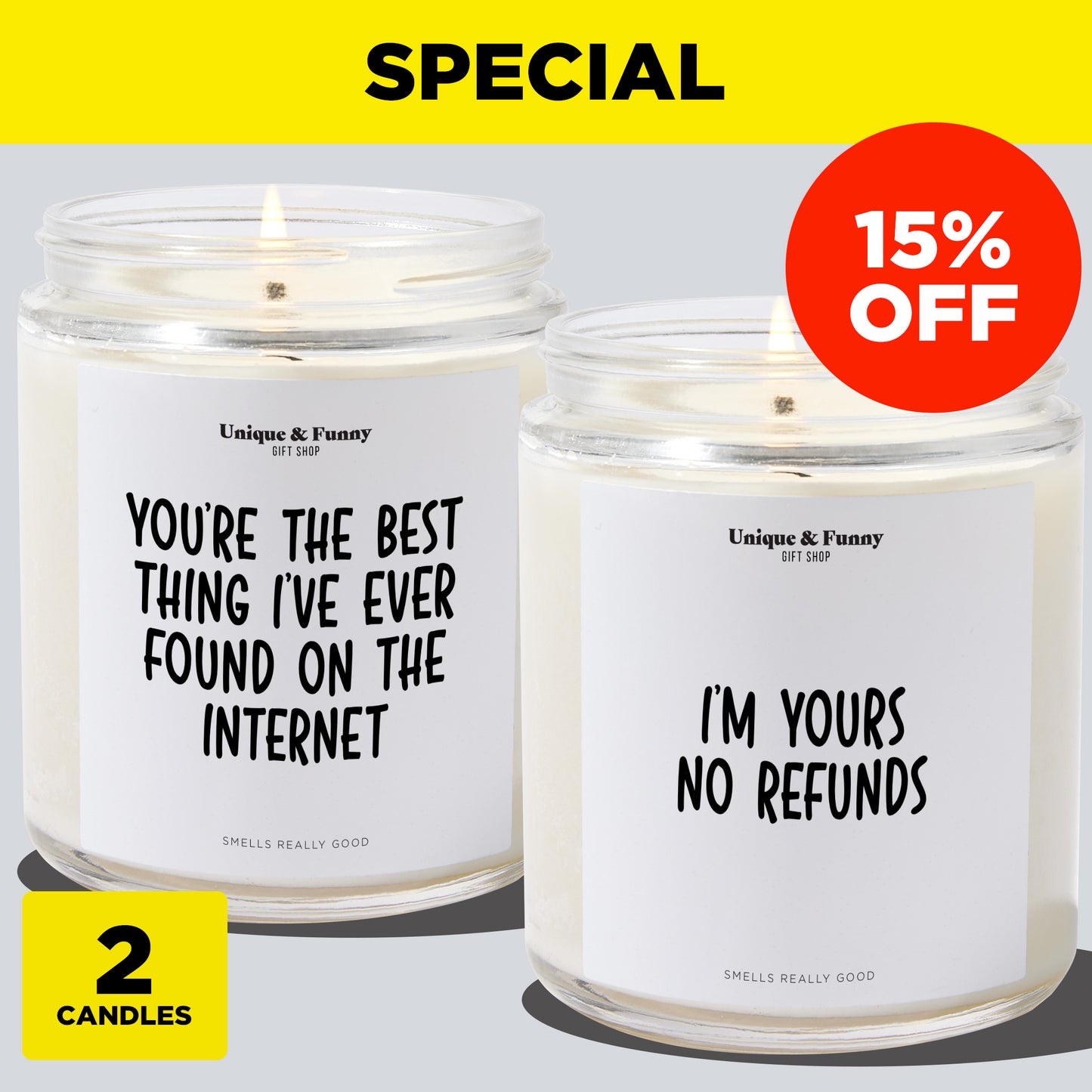 Romantic Candle - Online Love Bundle (2 Candles)