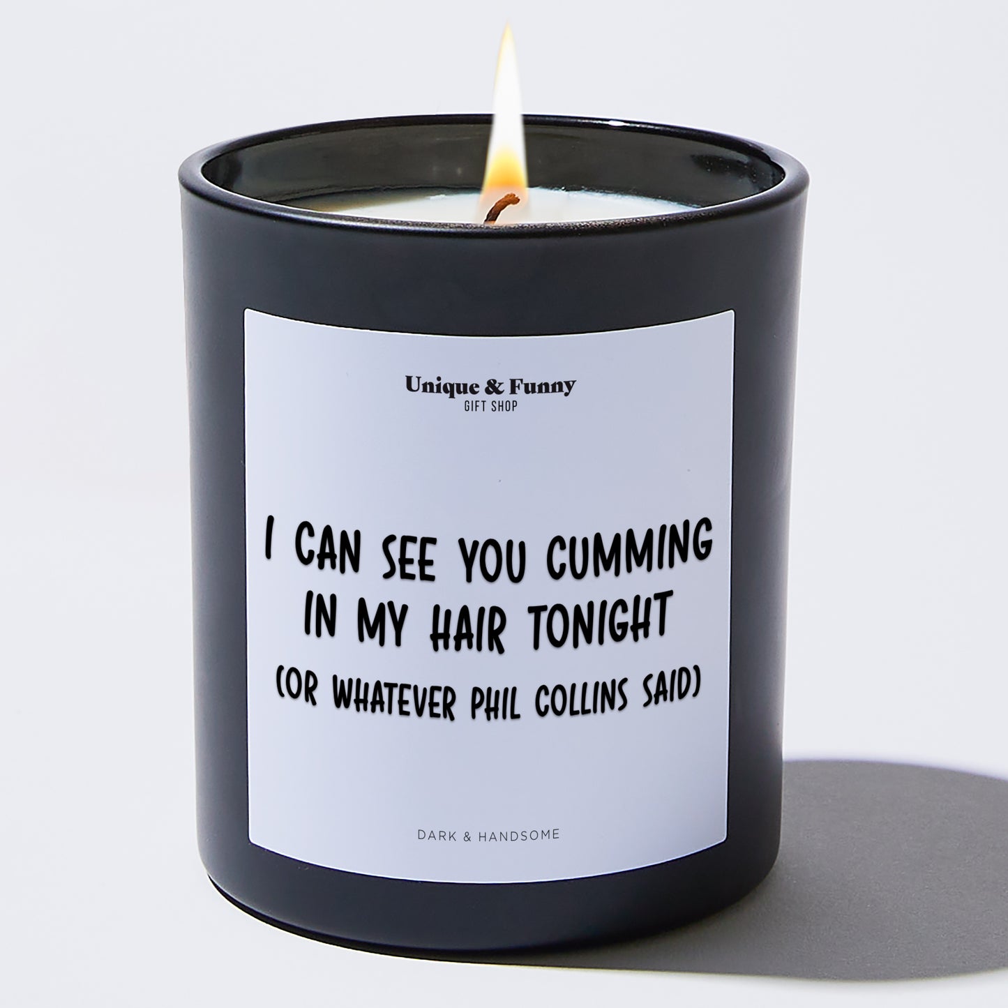 Anniversary Present - I Can See You Cumming in My Hair Tonight (or Whatever Phil Collins Said) - Candle