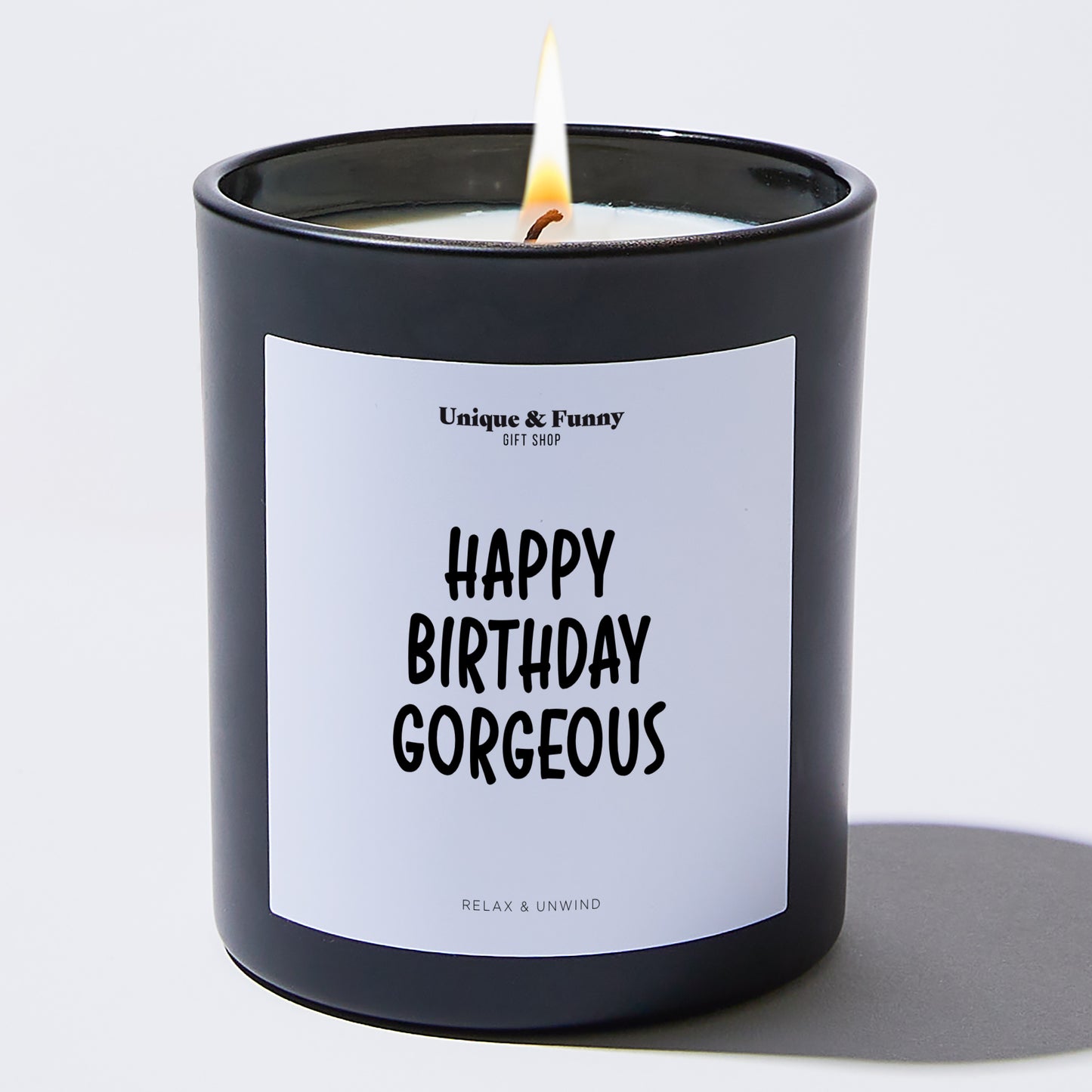 Birhday Candle Happy Birthday Gorgeous - Unique and Funny Gift Shop