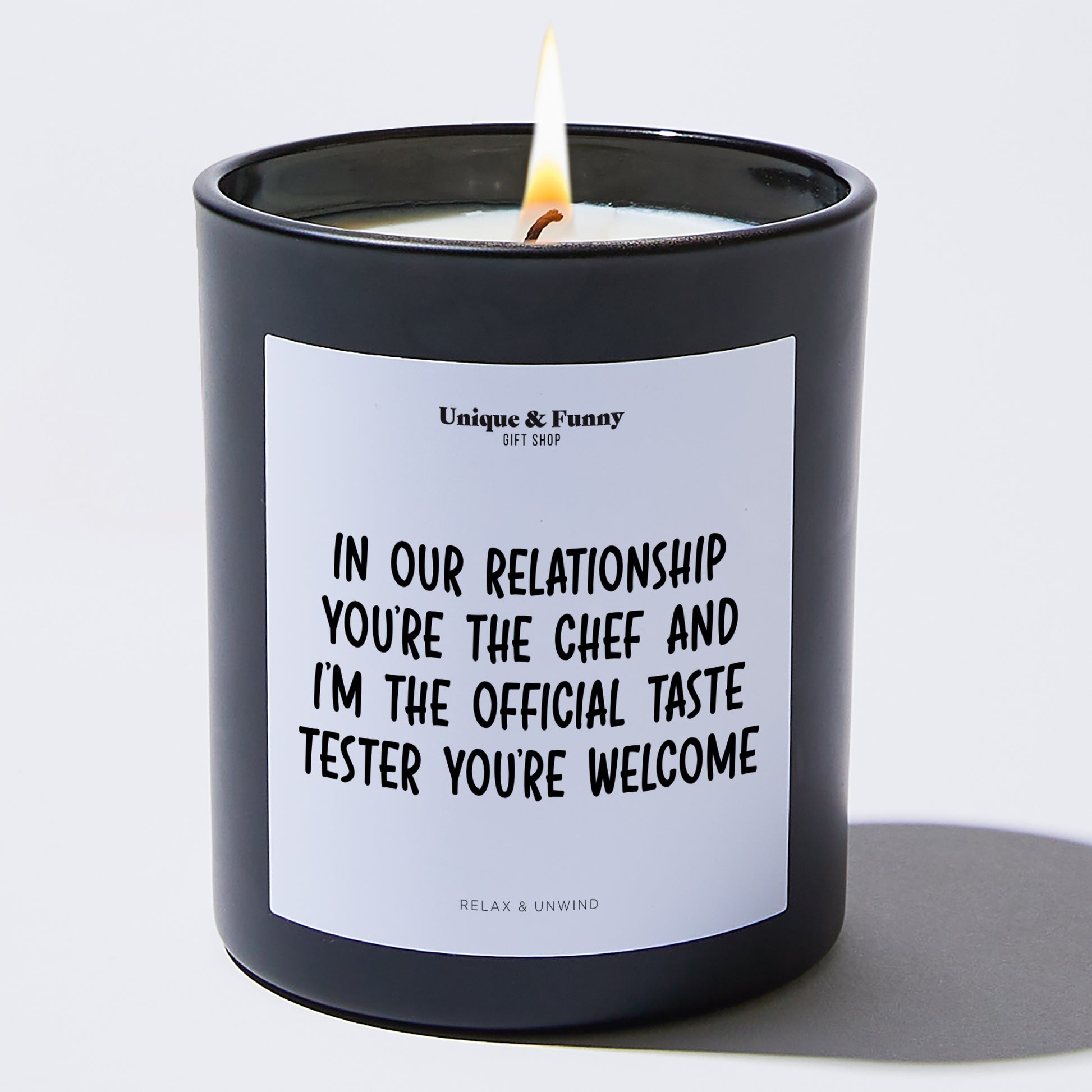 Anniversary In Our Relationship, You're the Chef, and I'm the Official Taste Tester. You're Welcome. - Unique and Funny Gift Shop