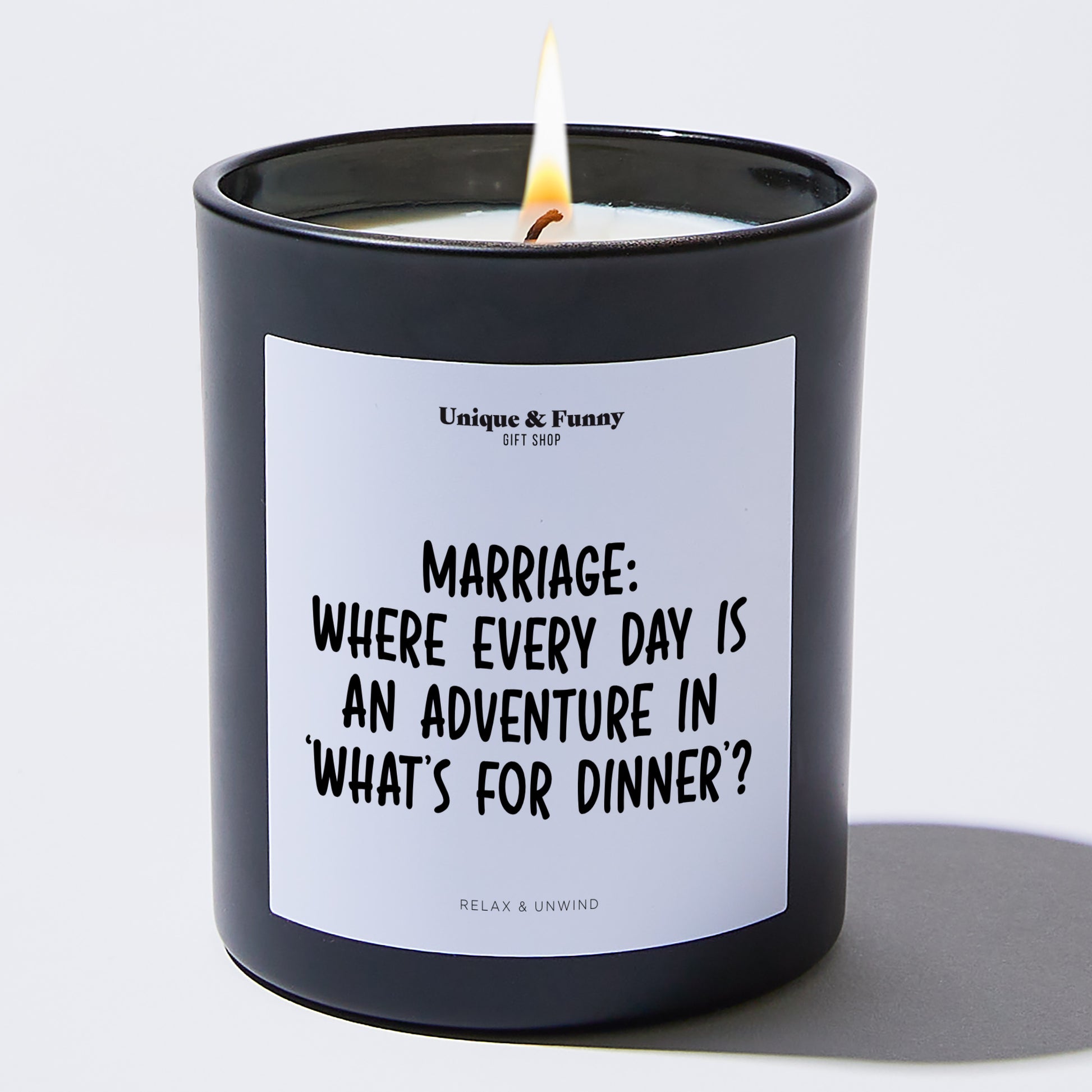 Anniversary Marriage: Where Every Day is an Adventure in What's for Dinner? - Unique and Funny Gift Shop