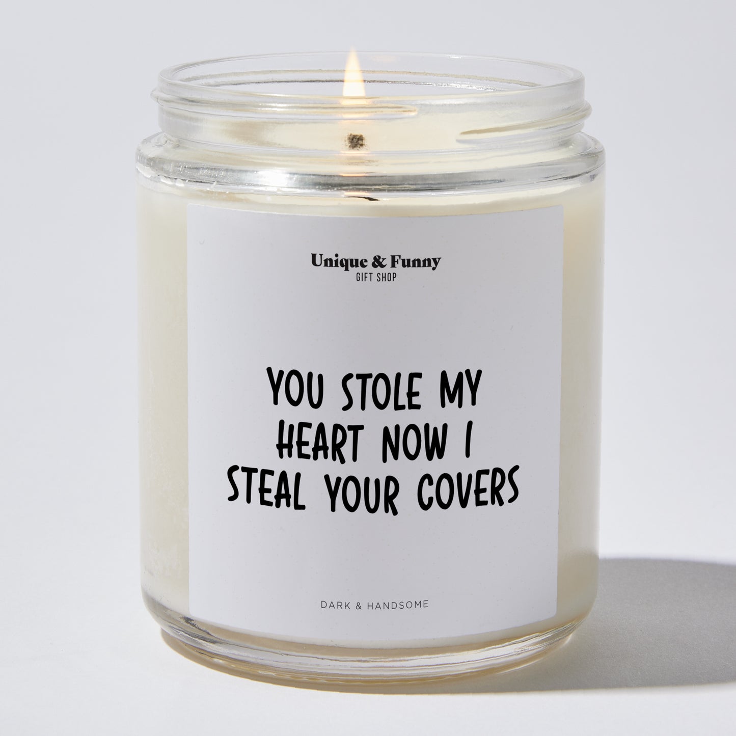 Anniversary Present - You Stole My Heart Now I Steal Your Covers - Candle