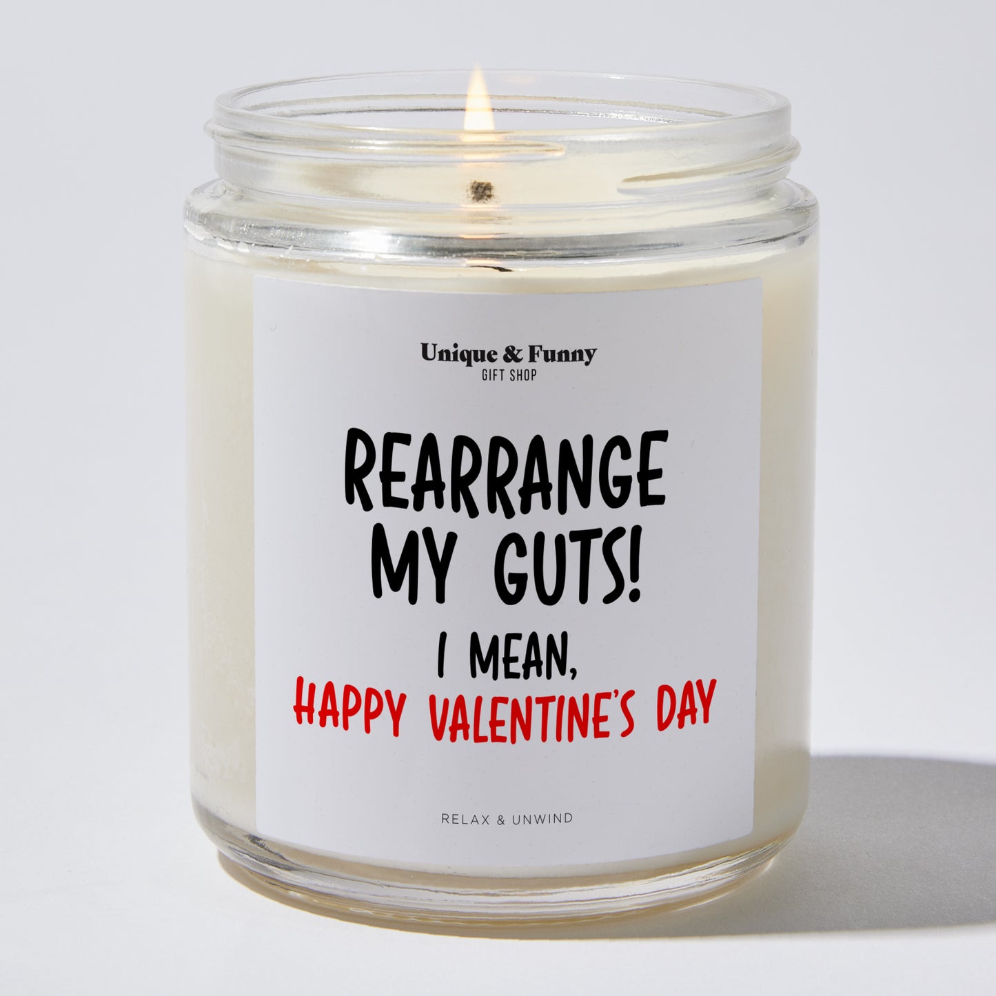 Anniversary Present - Rearrange My Guts! I Mean, Happy Valentine's Day - Candle