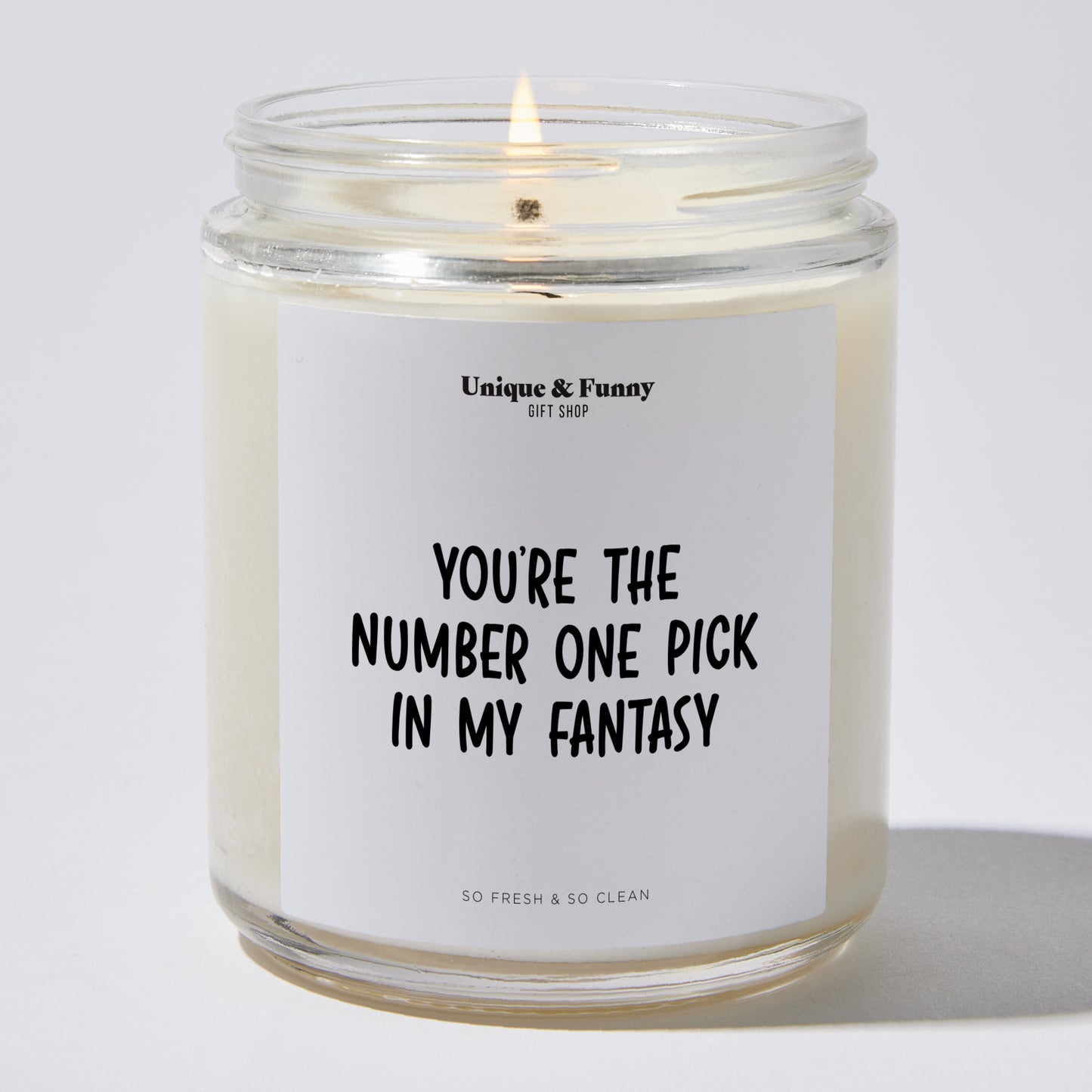 Anniversary Present - You're the Number One Pick in My Fantasy - Candle