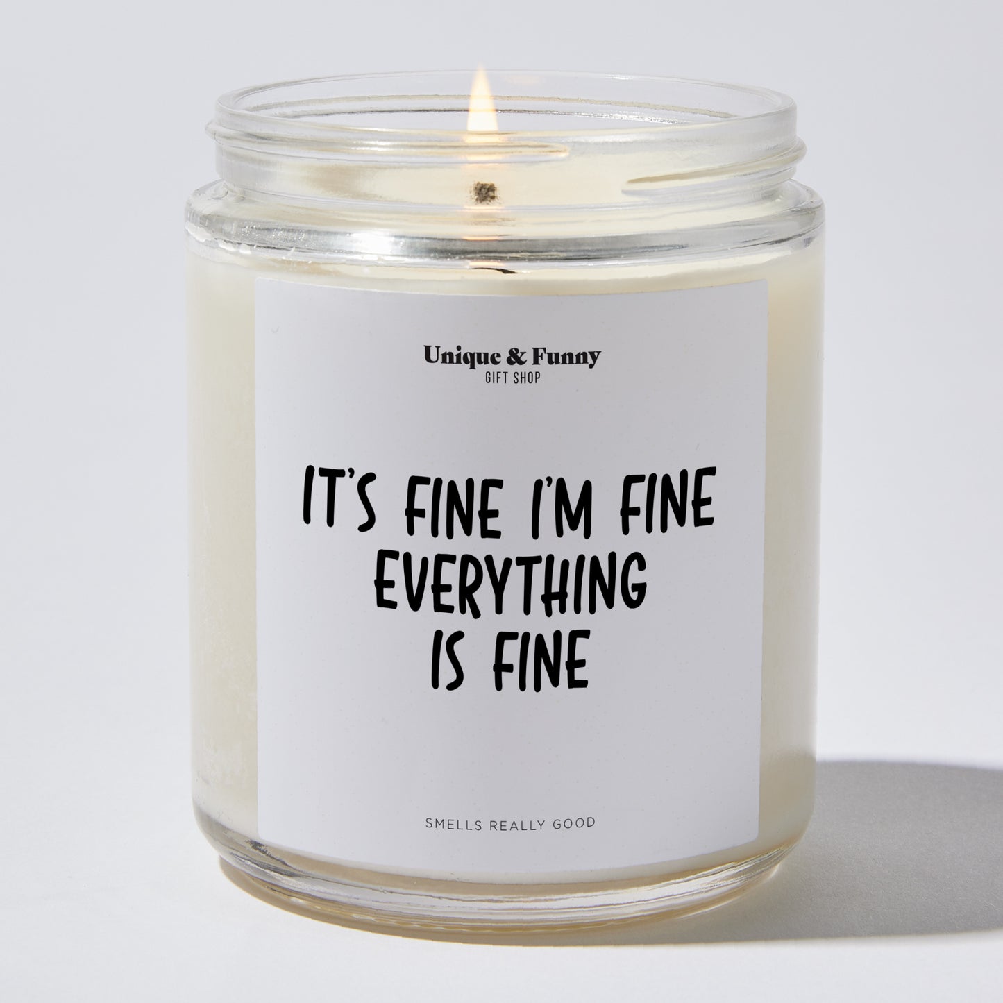 Unique Candles - It's Fine I'm Fine Everything Is Fine - Candle