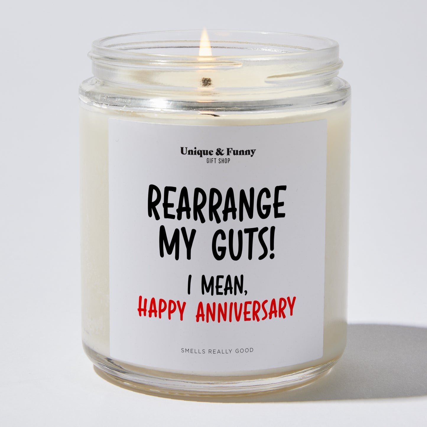 Anniversary Present - Rearrange My Guts! I Mean, Happy Anniversary - Candle