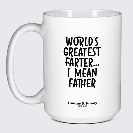 Gift for Dad World's Greatest Farter... I Mean Father - Unique and Funny Gift Shop