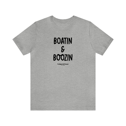 Funny Shirts for Women - Boatin & Boozin - Women’s T Shirts