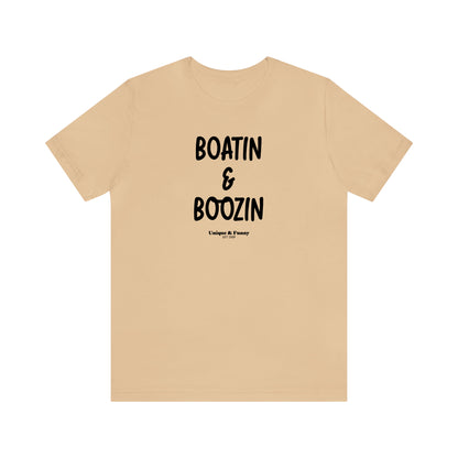 Funny Shirts for Women - Boatin & Boozin - Women’s T Shirts