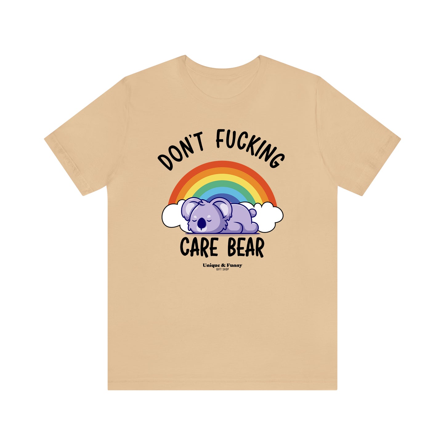 Funny Shirts for Women - Don't Fucking Care Bear - Women’s T Shirts