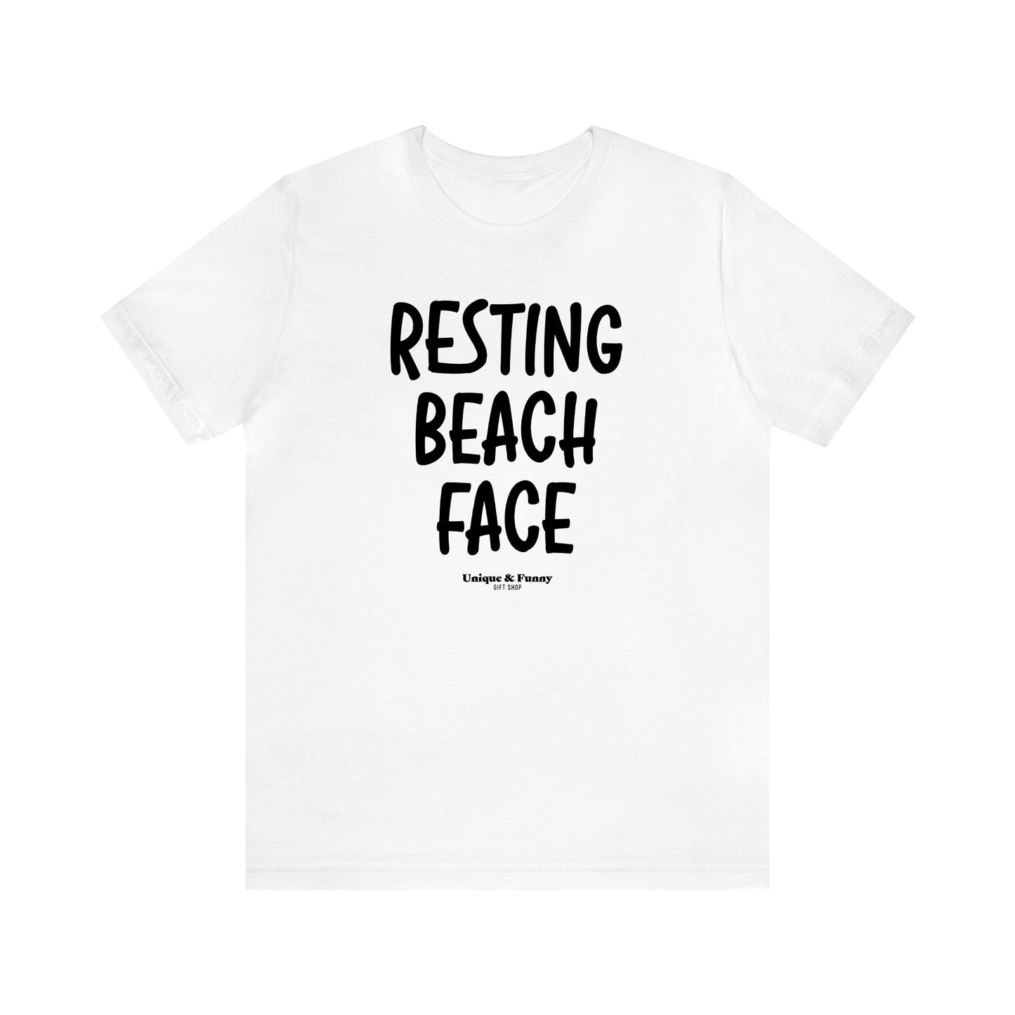 Women's T Shirts Resting Beach Face - Unique and Funny Gift Shop